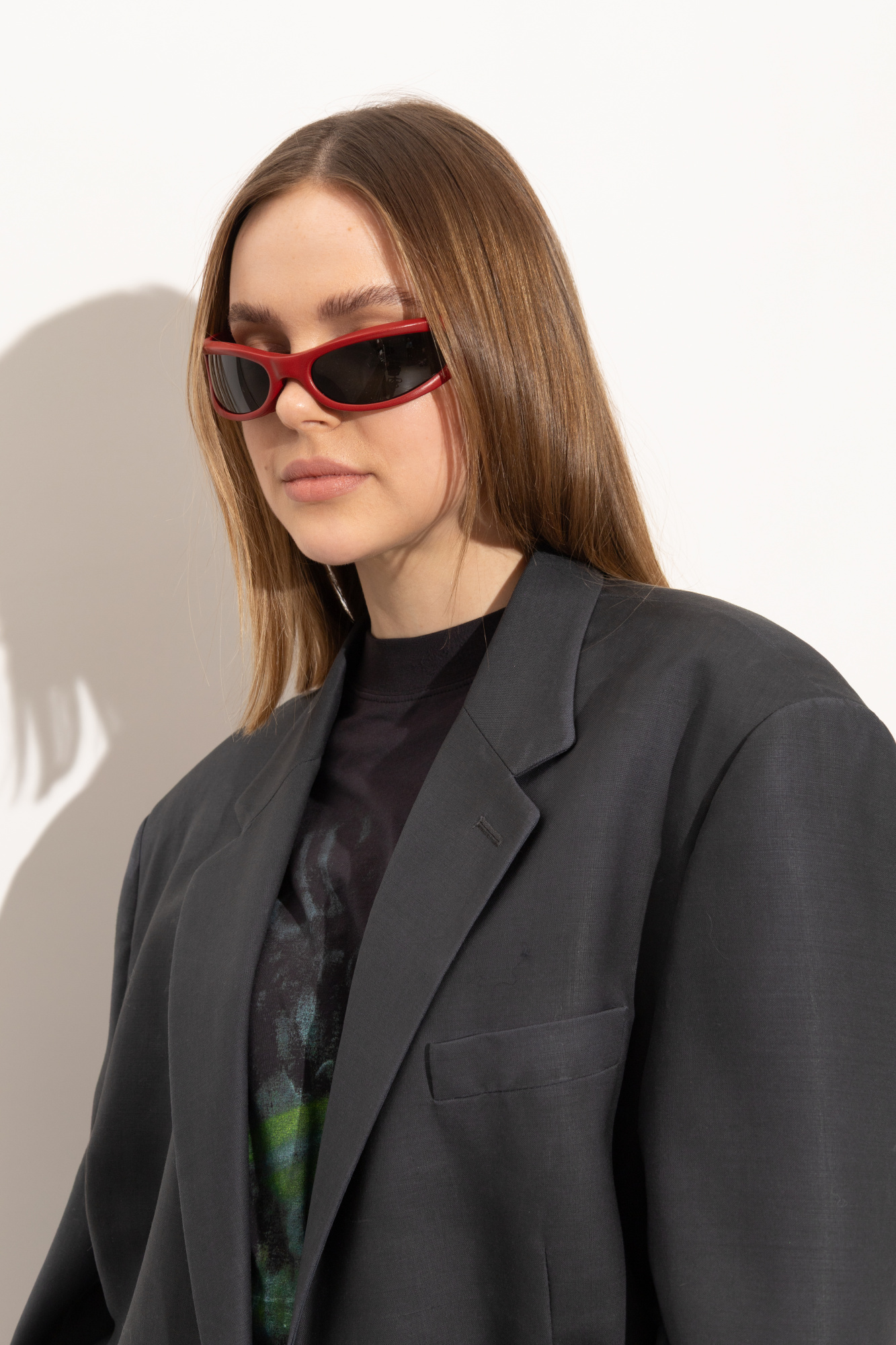 GENTLEMONSTER×MAISON MARGIELA LEATHER Czerwony Maison Margiela x Gentle Monster Maison Margiela